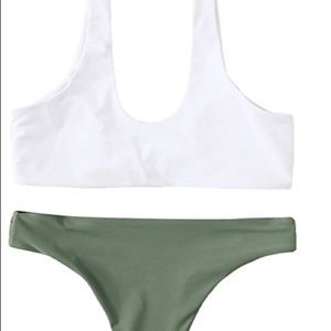 Tie front push up bikini SET NWT NBW sz L